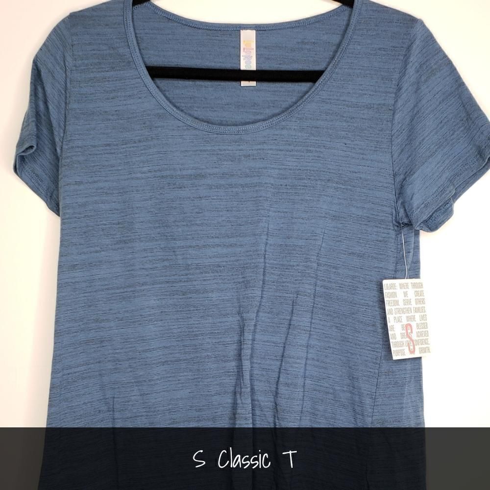 LuLaRoe Classic Tee Small Blue NEW